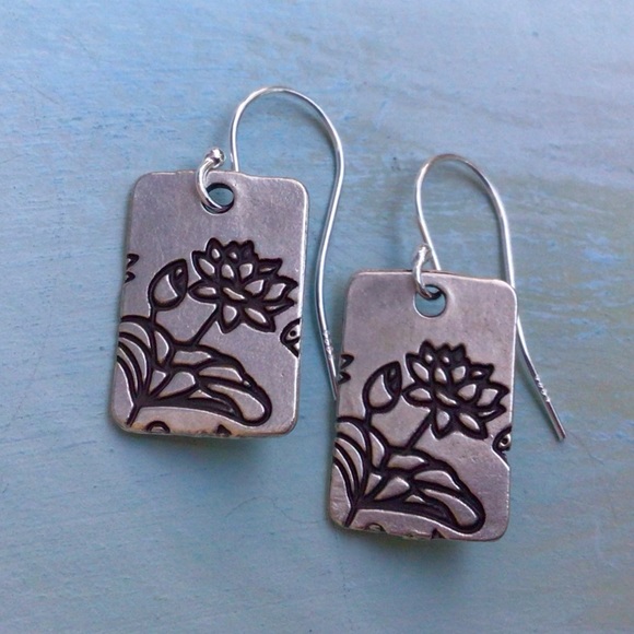 Sterling Silver Sundance Charm Earrings - Picture 8 of 8